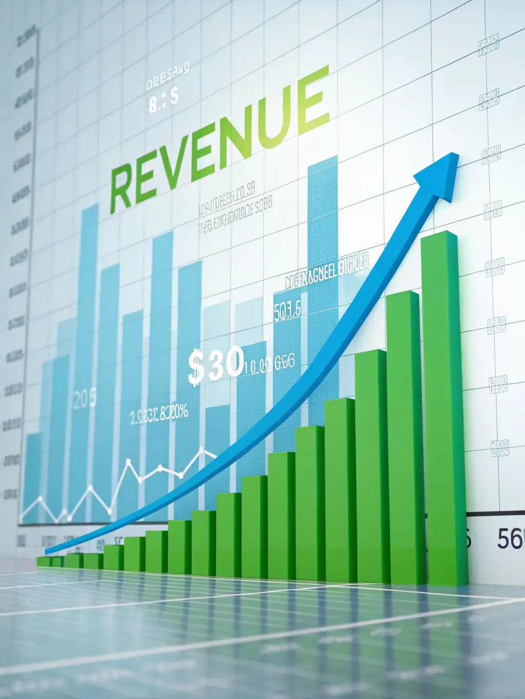 A graph showing upward trends in investment returns, symbolizing the Advanced Financial Strategies course.